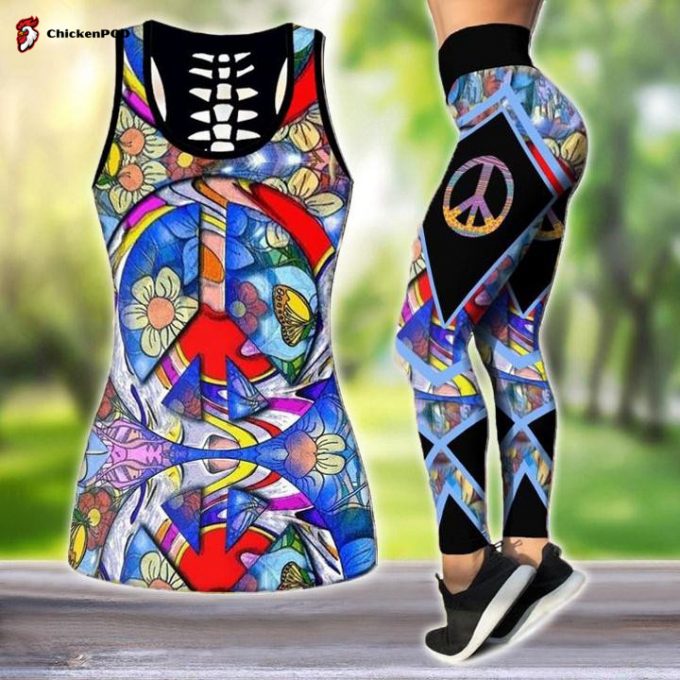 Fan Gifts Premium Hippie D Over Printed Legging &Amp;Amp; Tank Top