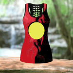 Fan Gifts Premium New Zealand Maori And Australia Aboriginal Combo Legging + Tank Top Fan Gifts