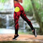 Fan Gifts Premium New Zealand Maori And Australia Aboriginal Combo Legging + Tank Top Fan Gifts