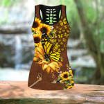 Fan Gifts Sunflower Butterfly Combo Legging + Tanktop DA