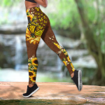 Fan Gifts Sunflower Butterfly Combo Legging + Tanktop DA