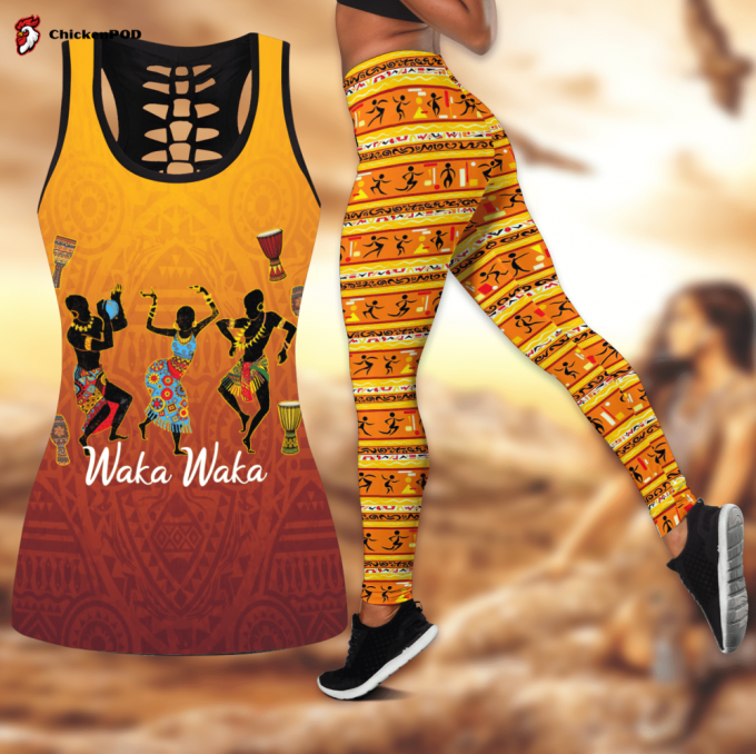 Fan Gifts Waka Waka African Woman Dancing Combo Legging Tanktop