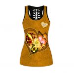 Fan Gifts Yellow Butterfly Combo Legging + Tanktop