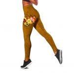 Fan Gifts Yellow Butterfly Combo Legging + Tanktop