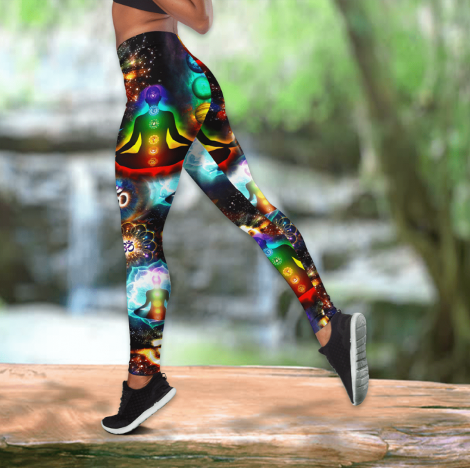 Fan Gifts Yoga Menditation Combo Legging + Tank Top D All Printed