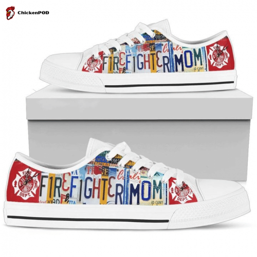 Firefighter Mom Low Top Shoes Gift for Men Women