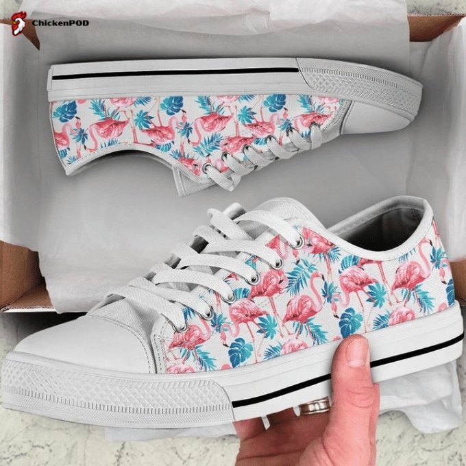 Flamingo Sitting Low Top Shoes Gift For Men Women