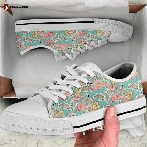 Floral Dog Low Top Shoes Gift for Men Women