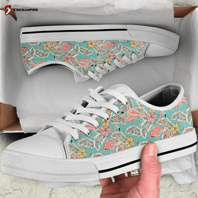 Floral Dog Low Top Shoes Gift For Men Women