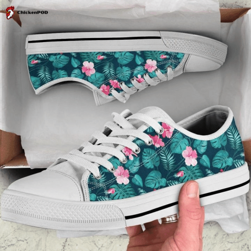 Floral Flowers Low Top Shoes Gift for Men Women