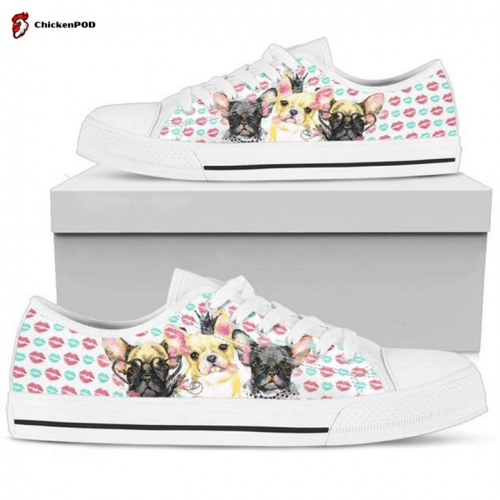 French Bulldog Low Top Shoes Gift for Men Women