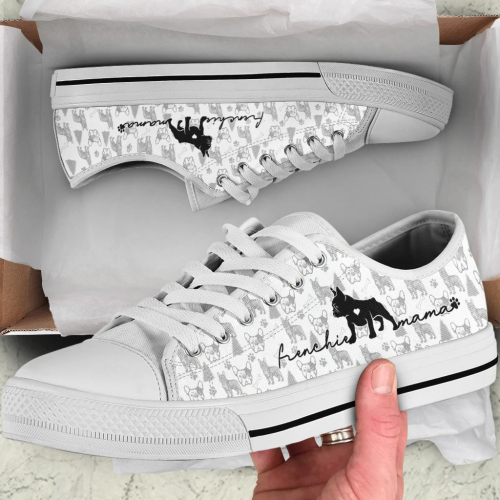 French Bulldog Low Top Shoes Gift for Men Women Sneaker