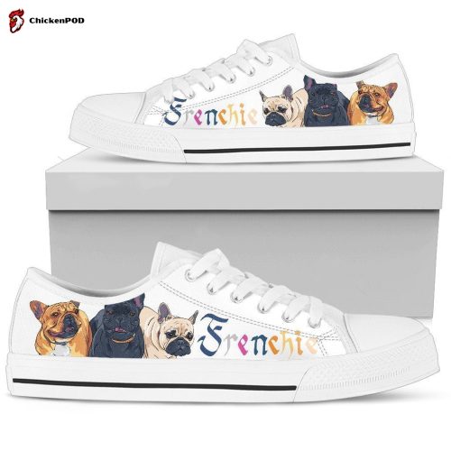 French Bulldog Women’s Low Top Shoes