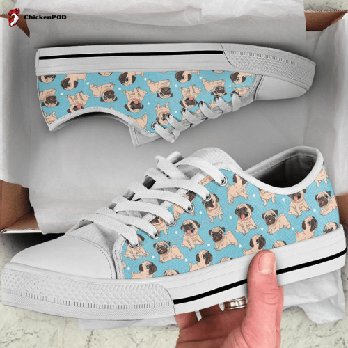 Funny Pugs Low Top Shoes Gift for Men Women