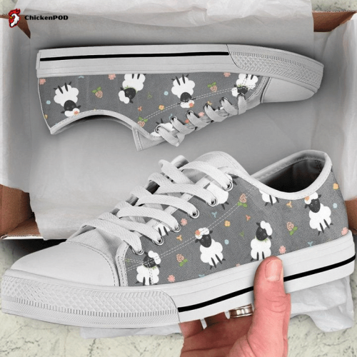 Funny Sheep Wild Low Top Shoes Gift for Men Women