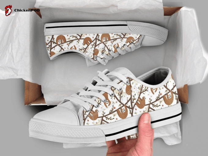 Funny Sloth Low Top Shoes Gift For Men Women