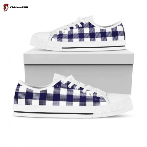 Gingham Low Top Shoes Gift for Men Women