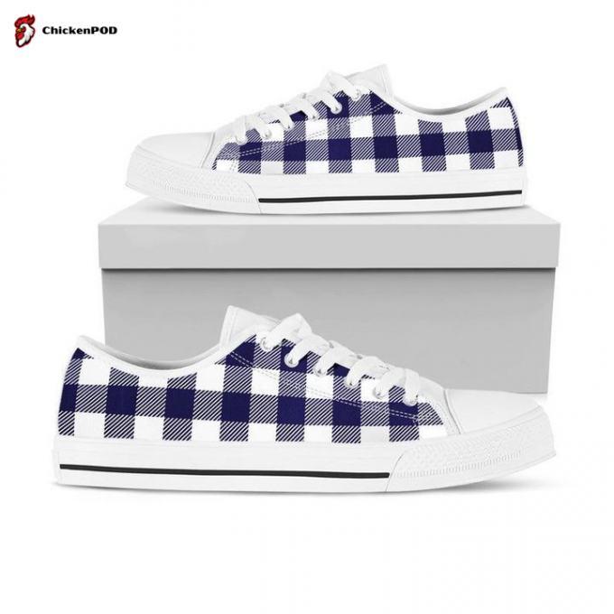 Gingham Low Top Shoes Gift For Men Women