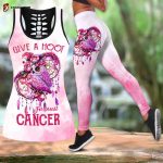 Give A Hoot For A Breast Cancer All Over Printed Combo Legging Tanktop Fan Gifts