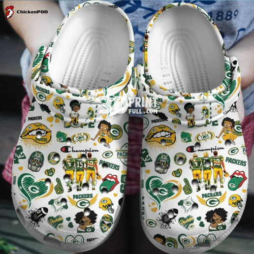 Green Bay Packers Unisex Clogs For Adults Kids Womens Mens