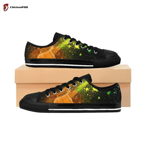 Japanese Koi Fish and Flowers Low Top Shoes Gift for Men Women