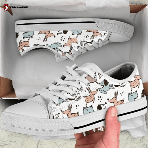 Handrawing Cute Low Top Shoes Gift for Men Women