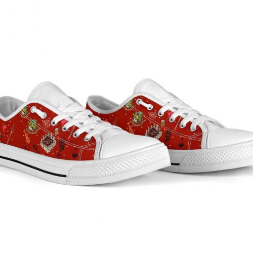 Harry Potter Shoes Low Top Red Custom Symbol Sneakers