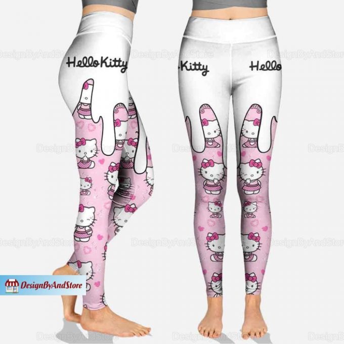 Hello Kitty Tank Top, Hello Kitty Leggings, Hello Kitty Workout Tank, Hello Kitty Yoga Leggings, Custom Name Tank, Yoga Leggings