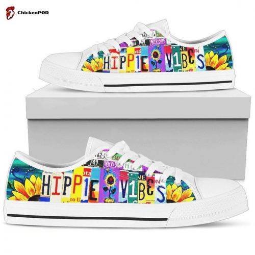 Hippie Vibes Low Top Shoes Gift for Men Women