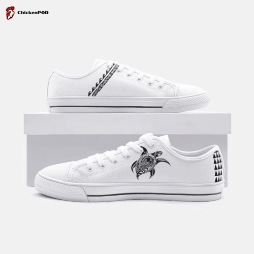 Gothic Skull Roses Low Top Shoes Gift for Men Women