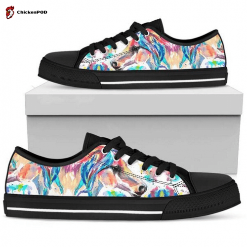 Horse Art Low Top Shoes Gift for Men Women