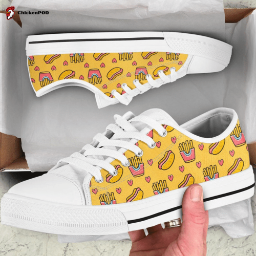 Hot Dog Low Top Shoes Gift for Men Women