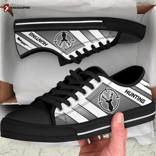 Hunting Striped Low Top Shoes Gift for Men Women