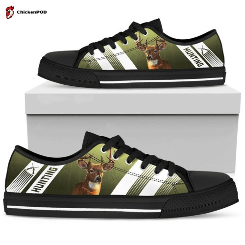 Hunting Striped Low Top Shoes Gift for Men Women