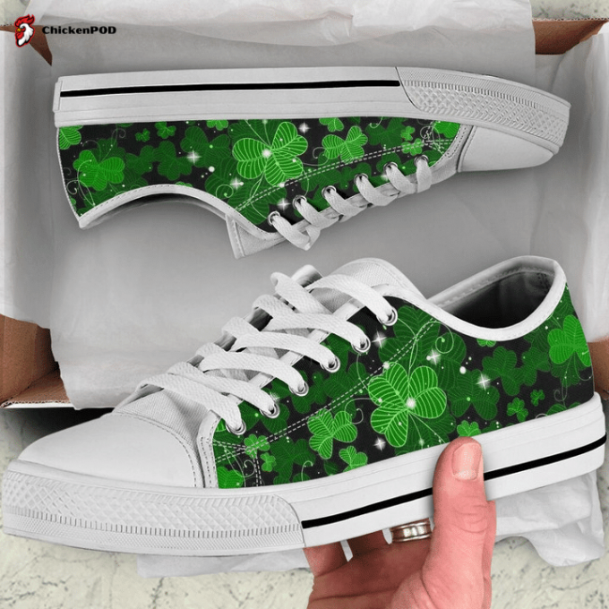 Irish Shamrock Light Low Top Shoes Gift For Men Women