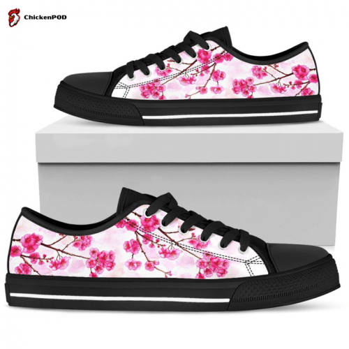 Japanese Sakura Cherry Blossom Low Top Shoes Gift for Men Women