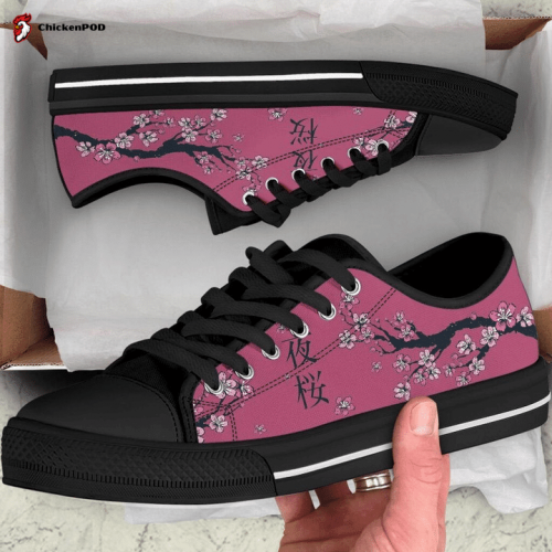 Japanese Sakura Cherry Blossom Low Top Shoes Gift for Men Women