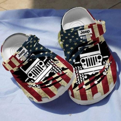 Jeep Life Usa Flag Unisex Clogs  Clog Fashion Style For Women Men, Adults Kids Unisex Clogs