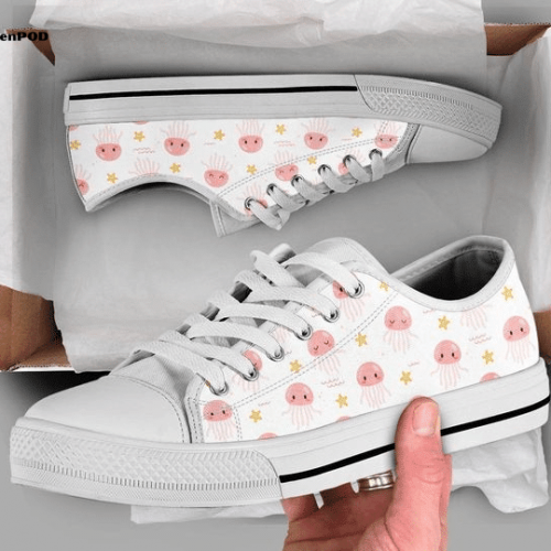 Japanese Sakura Cherry Blossom Low Top Shoes Gift for Men Women