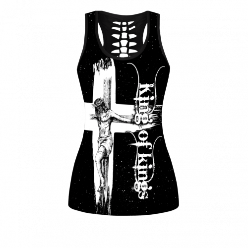 Jesus Christ A Child Of God Cross Bible Combo Legging Hollow Tanktop Fan Gifts