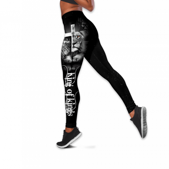 Jesus Christ A Child Of God Cross Bible Combo Legging Hollow Tanktop Fan Gifts