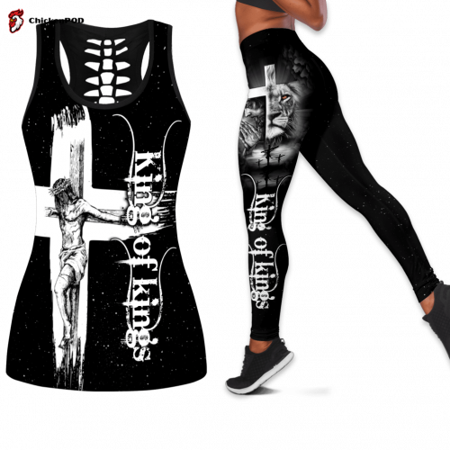 Jesus Christ A Child Of God Cross Bible Combo Legging Hollow Tanktop Fan Gifts