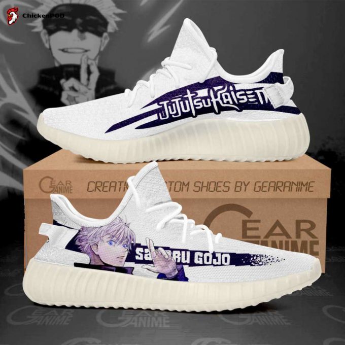 Jujutsu Kaisen Shoes Satoru Gojo Custom Anime Yeezy Sneaker For Men Women Fans