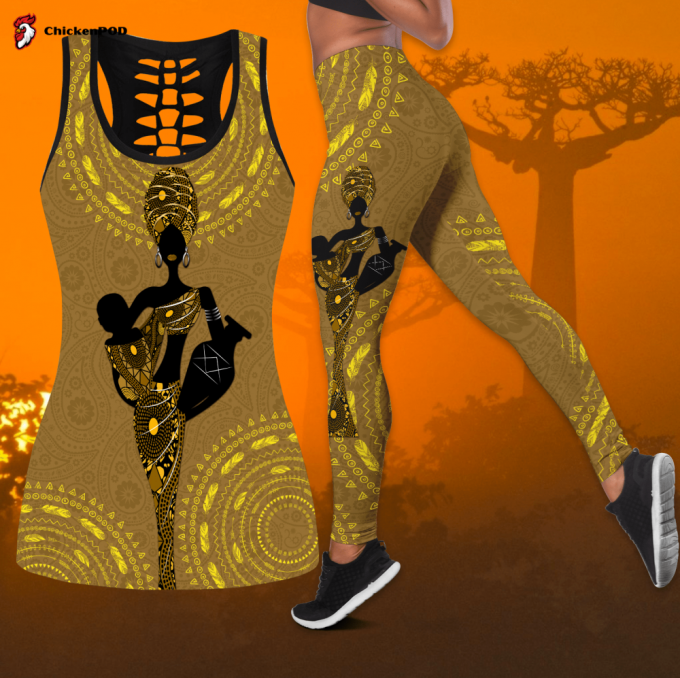 Juneteenth Fan Gifts Africa Combo Legging + Tank Top Da