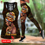 Juneteenth Fan Gifts Personalized Africa Combo Legging + Tank Top AJJ