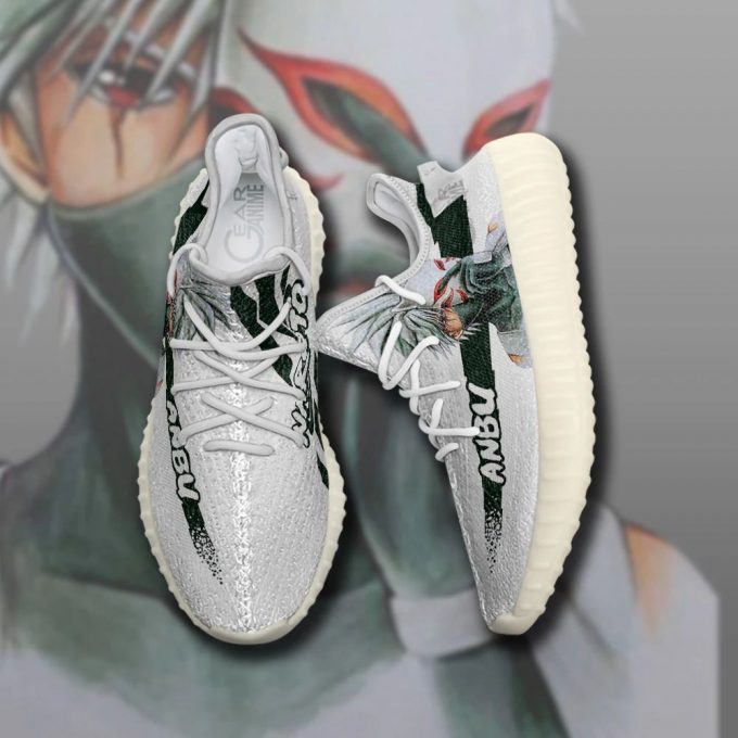 Kakashi Anbu Shoes Naruto Custom Anime Yeezy Sneaker For Fans