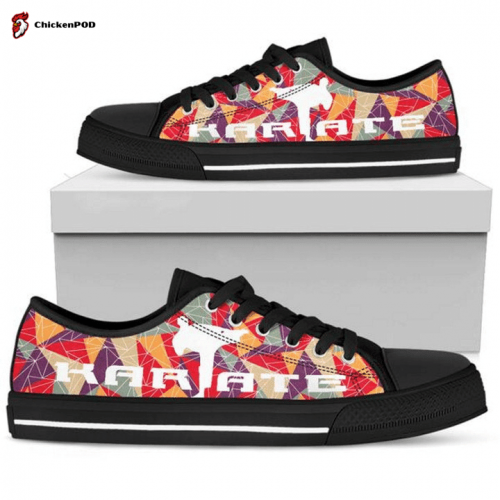 Karate Striped Low Top Shoes Gift for Men Women