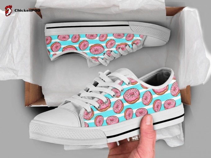 Kawaii Donuts Low Top Shoes Gift For Men Women