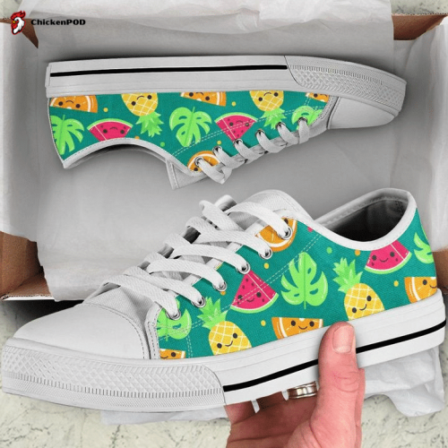 Kawaii Fruits Low Top Shoes Gift for Men Women