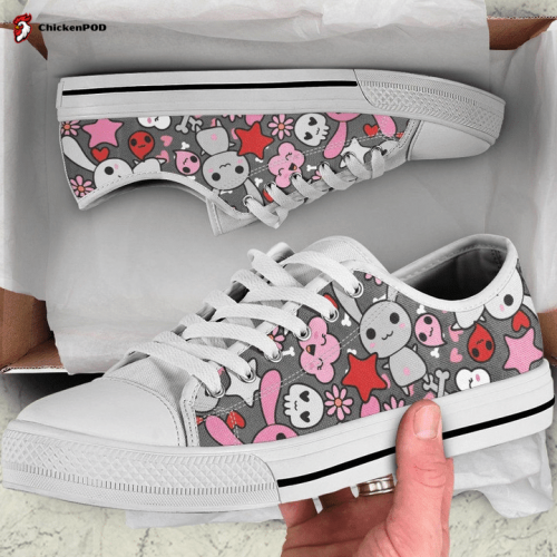 Kawaii Punk Bunny Low Top Shoes Gift for Men Women